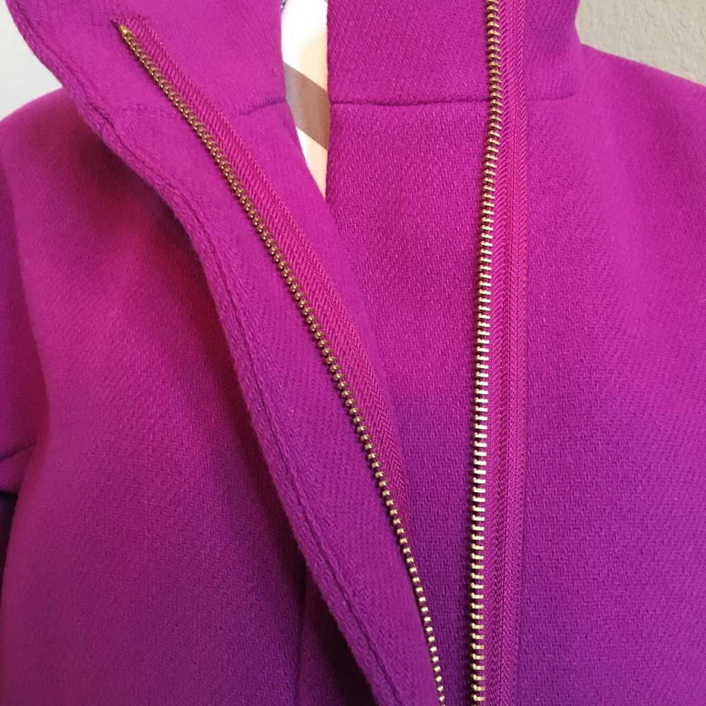 J Crew Stadium Cloth Coat Size 6 - Picture 3 of 6